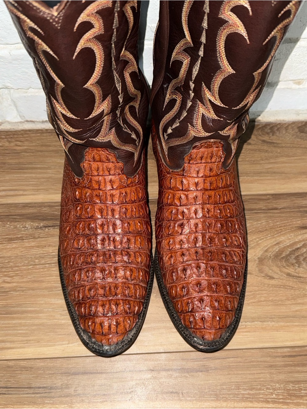 Men's Brown Exotic Leather Western Boots